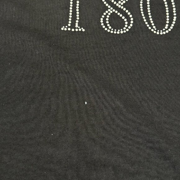 Vintage Mark's 1804 Rhinestone Men's Single Stitch Black Pocket T-Shirt Size XL - Picture 16 of 16